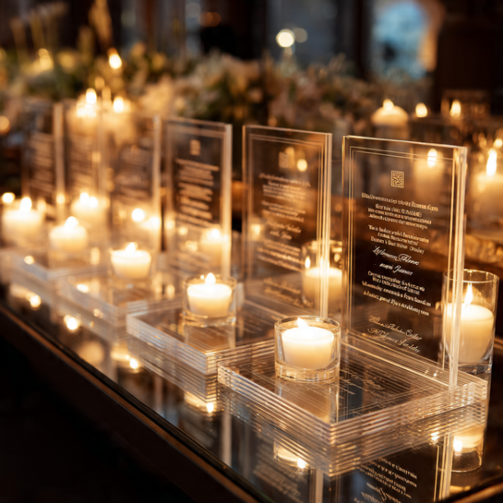 Acrylic Wedding Programs