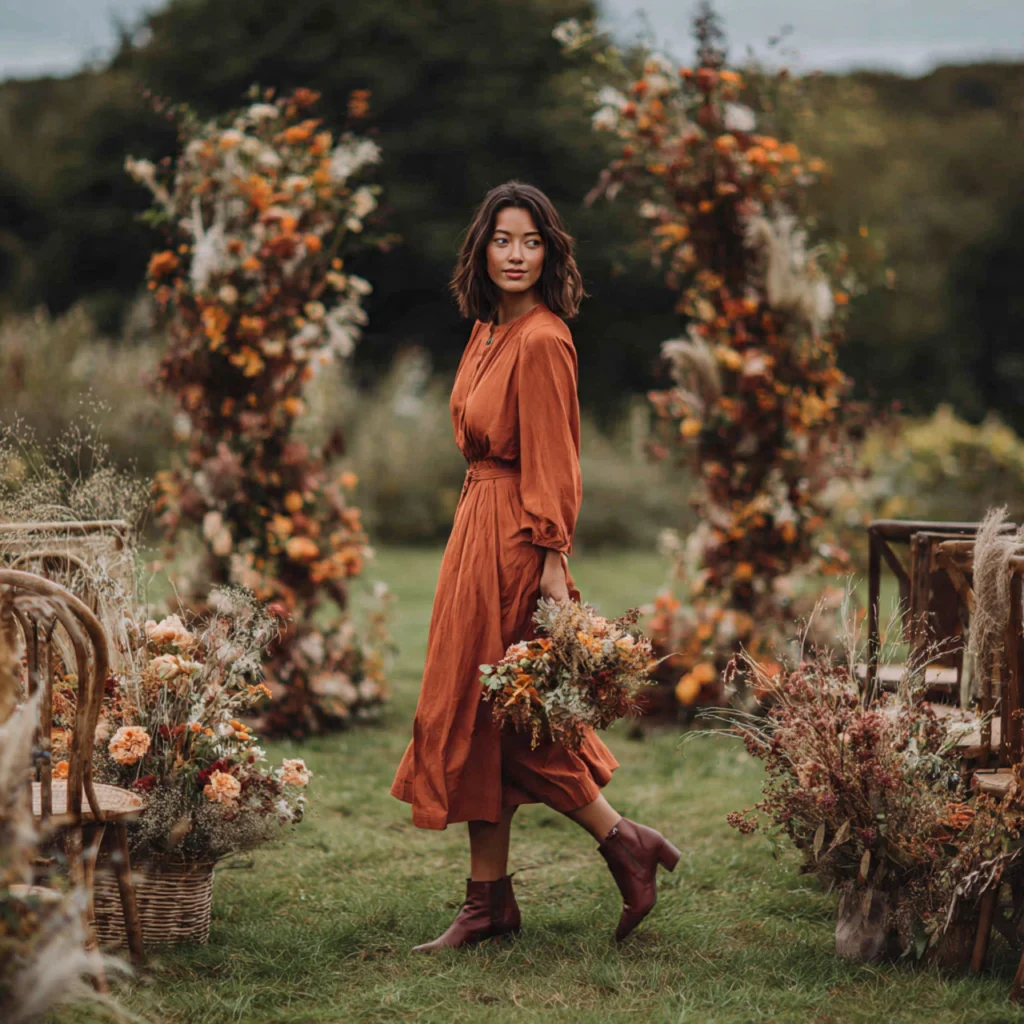 20 Stylish Guide on What to Wear to a Fall Wedding 66 Ankle Boots for Women