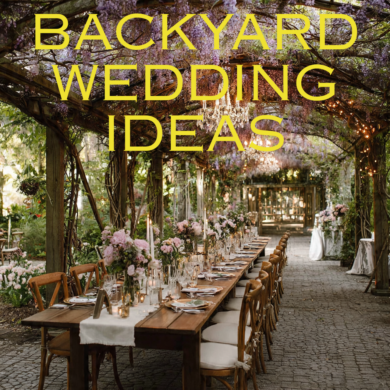12 Beautiful Backyard Wedding Ideas to Inspire Your Big Day 20 Backyard Wedding Ideas