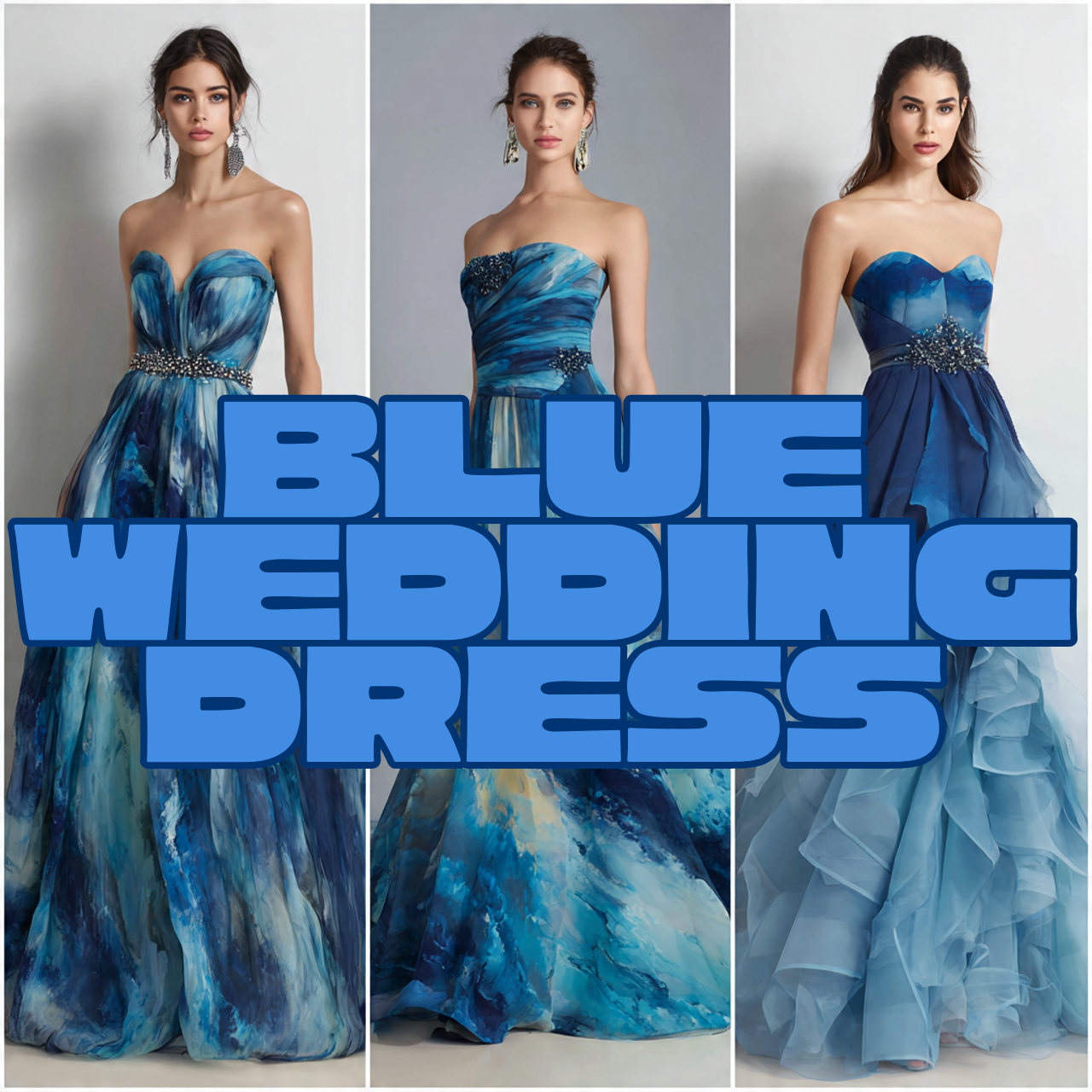 Blue Wedding Dress