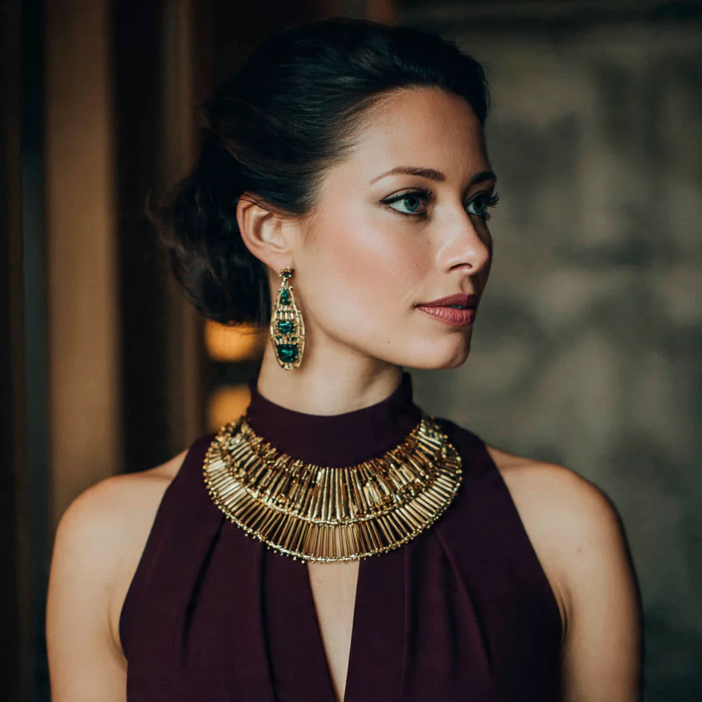 20 Stylish Guide on What to Wear to a Fall Wedding 69 Bold Statement Jewelry