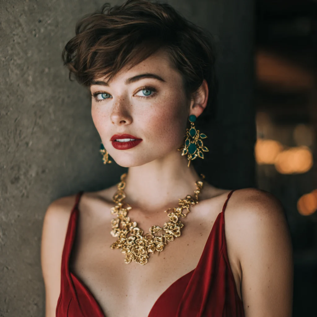 20 Stylish Guide on What to Wear to a Fall Wedding 68 Bold Statement Jewelry