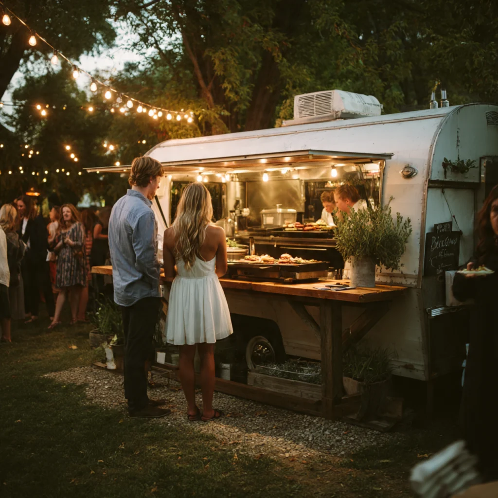 Bring in a Food Truck or Outdoor Kitchen