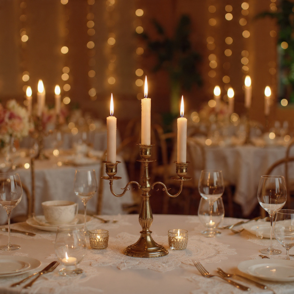 15 Romantic Vintage Wedding Ideas to Inspire Your Big Day 7 Candlelit Reception Ambiance