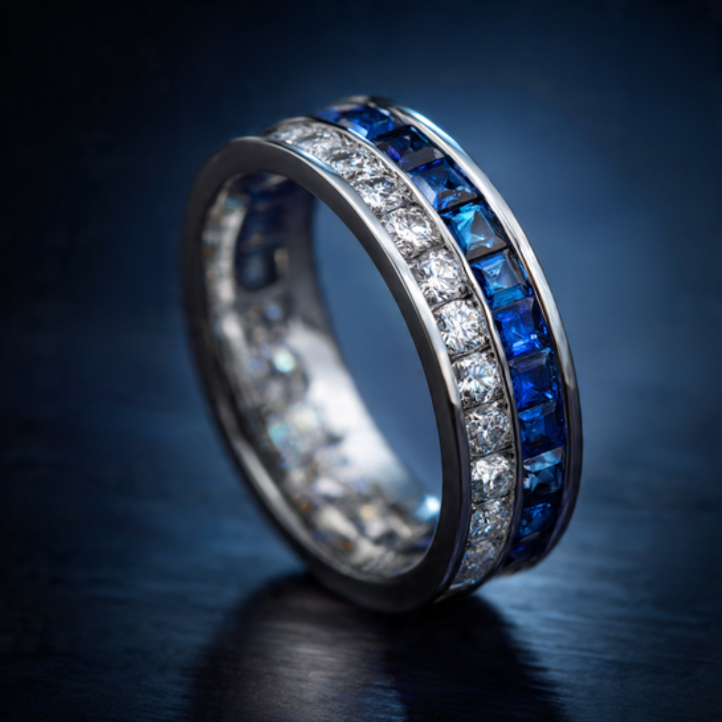 Channel-Set Alternating Gem Motifs