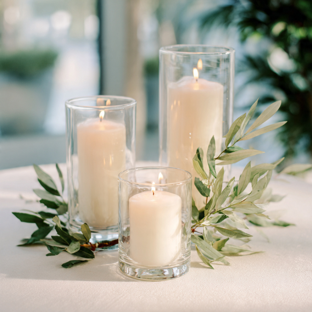 Chic Minimal Candle Trio
