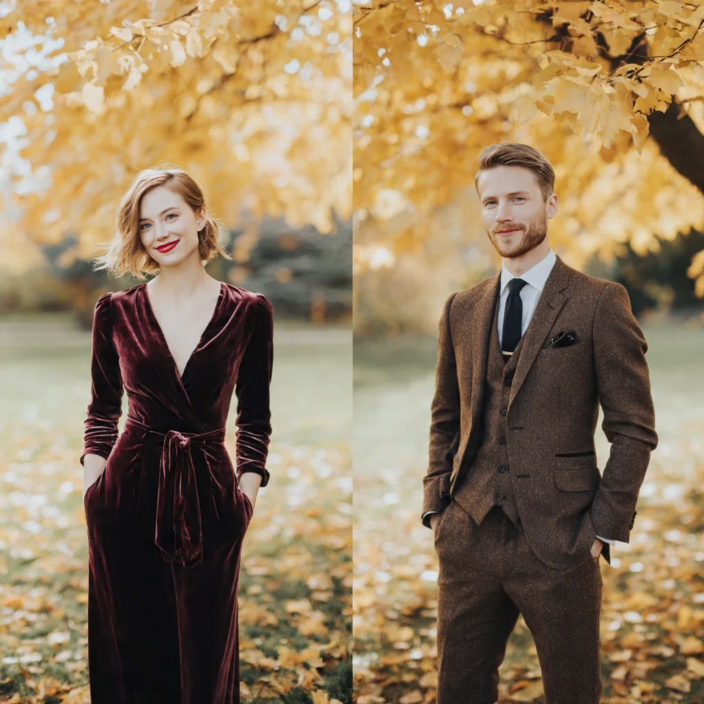 20 Stylish Guide on What to Wear to a Fall Wedding 6 Choose Warm Fabrics