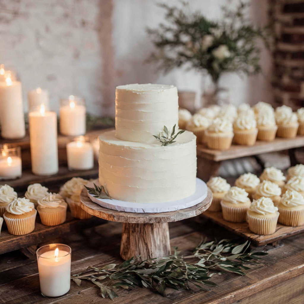 Choose a modest cake and add extras