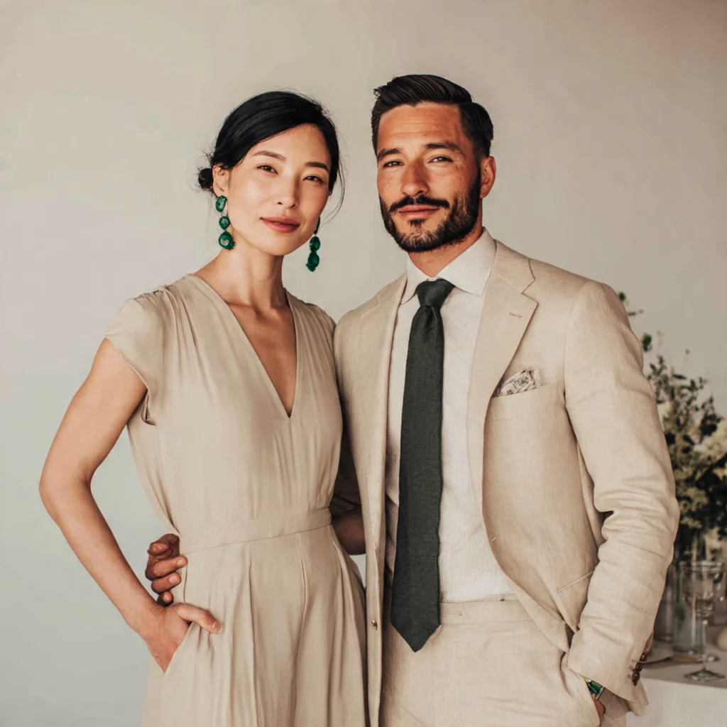 20 Stylish Guide on What to Wear to a Fall Wedding 37 Earthy Neutrals