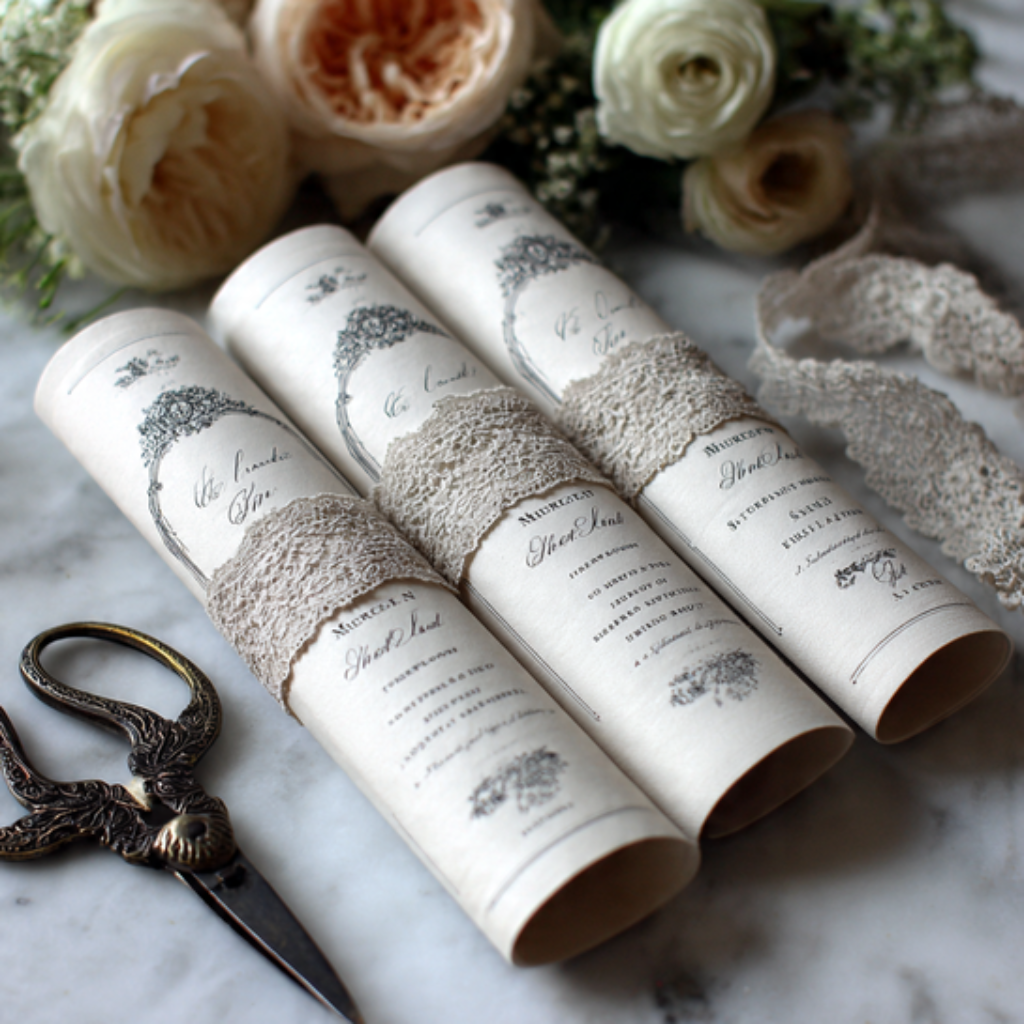 Fabric Wedding Programs
