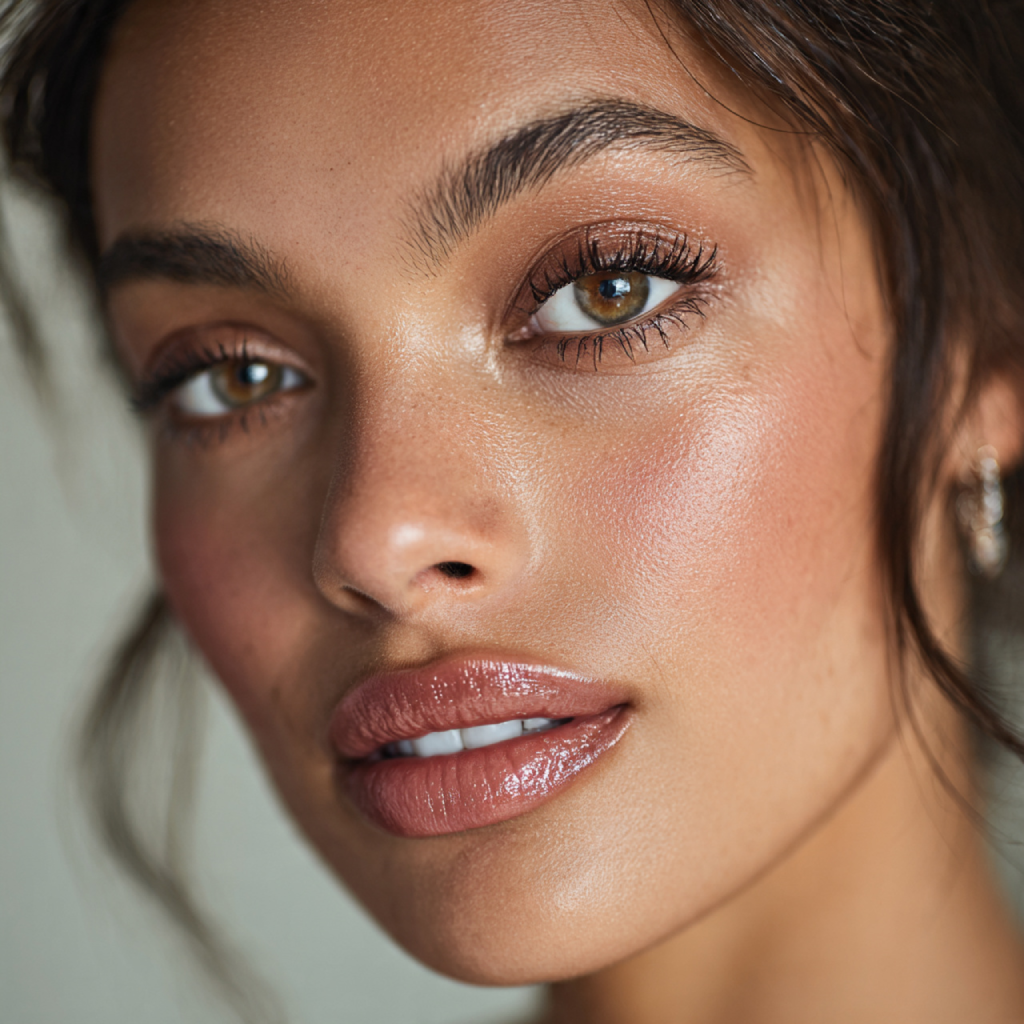 22 Bridesmaid Makeup Ideas for Every Wedding Style 17 Glossed Neutral Lips