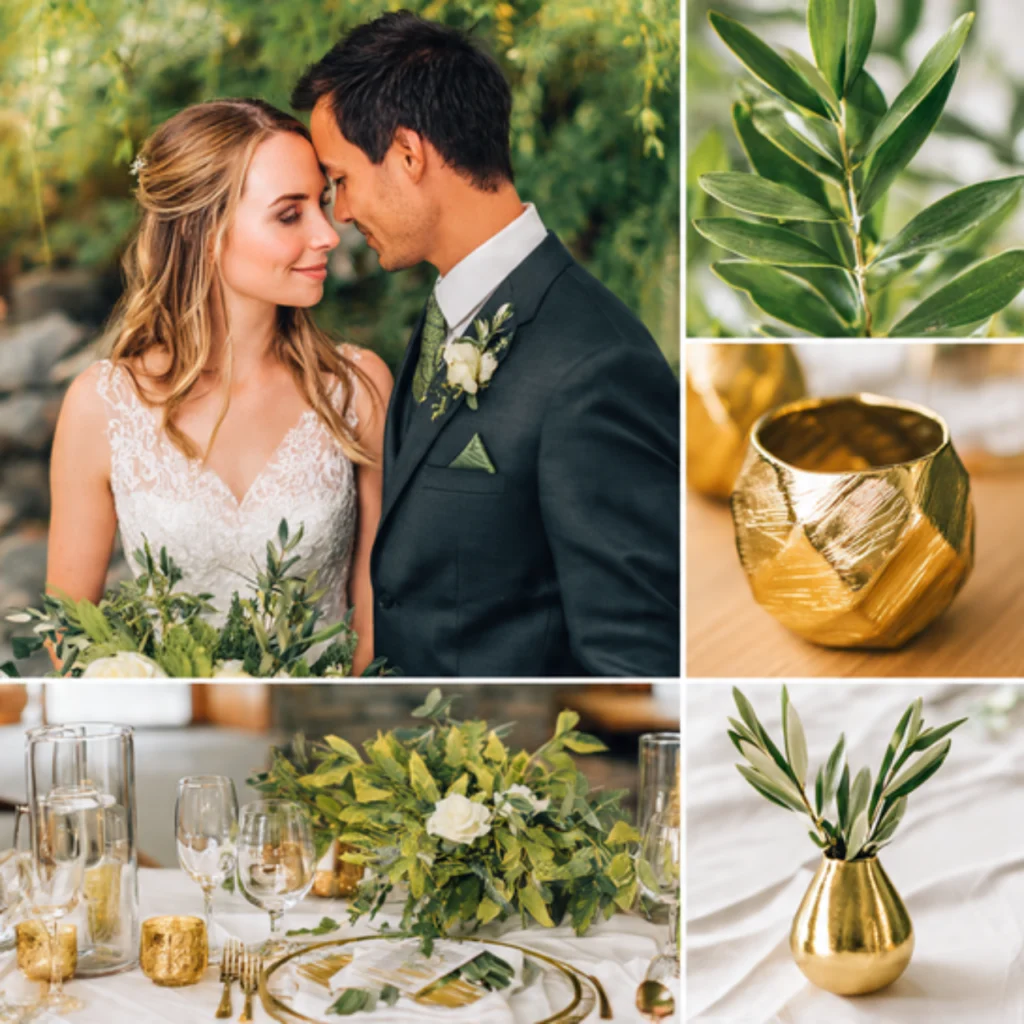 25 Green Gold Wedding Ideas for a Luxurious and Natural Celebration 22 Green Gold Wedding Photography Tips