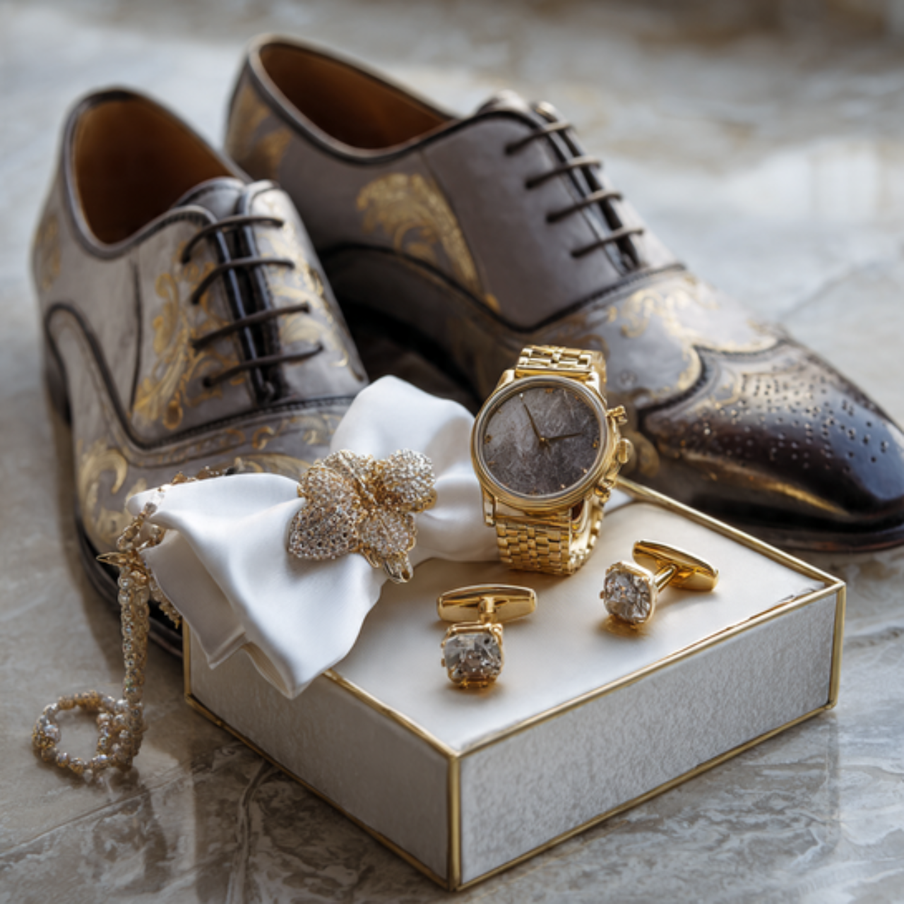 25 Green Gold Wedding Ideas for a Luxurious and Natural Celebration 16 Groomsmen and Bridesmaids Accessories