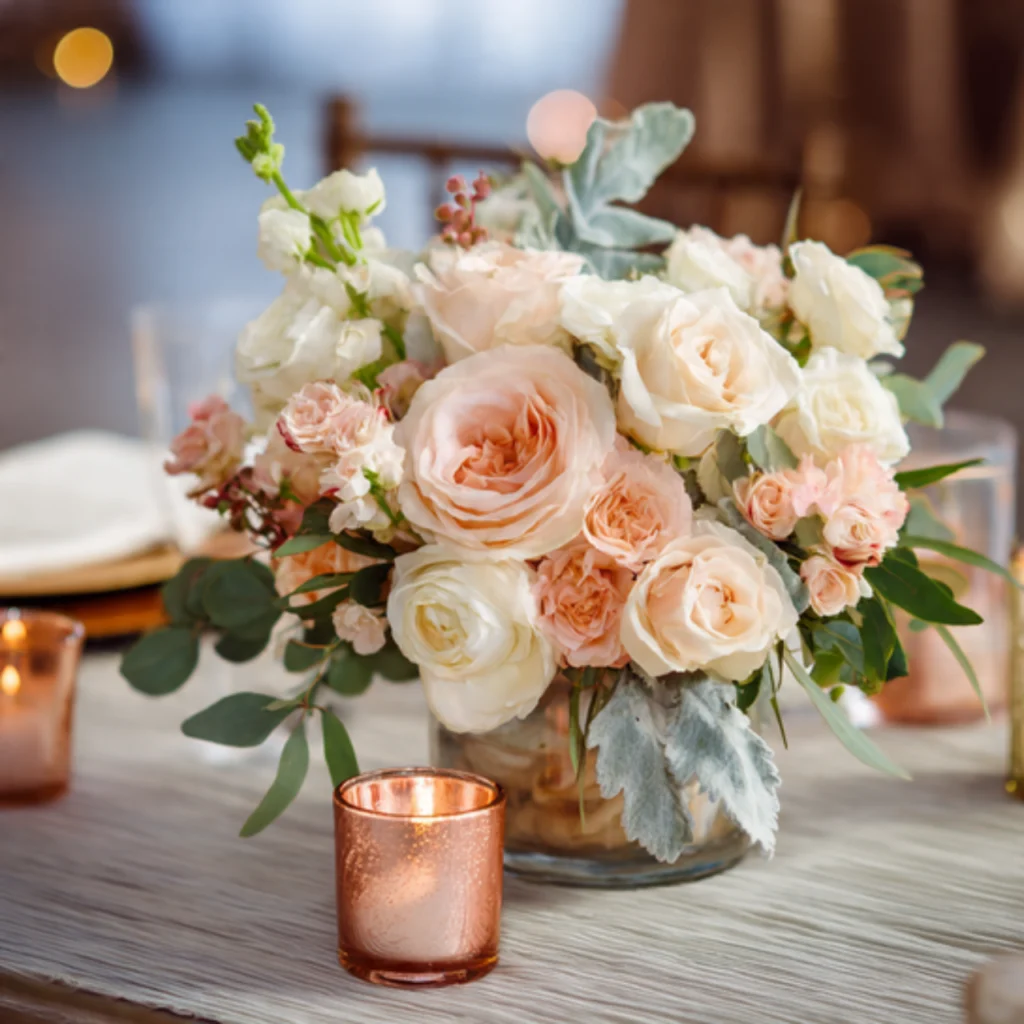 Incorporate Florals in Blush and Peach