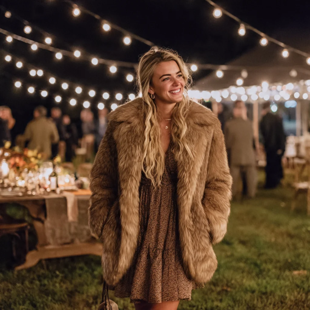 20 Stylish Guide on What to Wear to a Fall Wedding 29 Layering for Outdoor Ceremonies