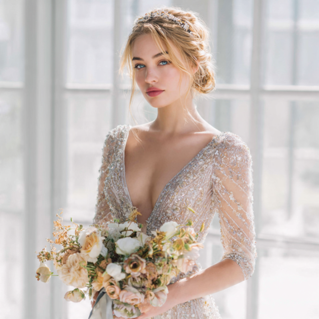 Light and Airy Bridal Attire