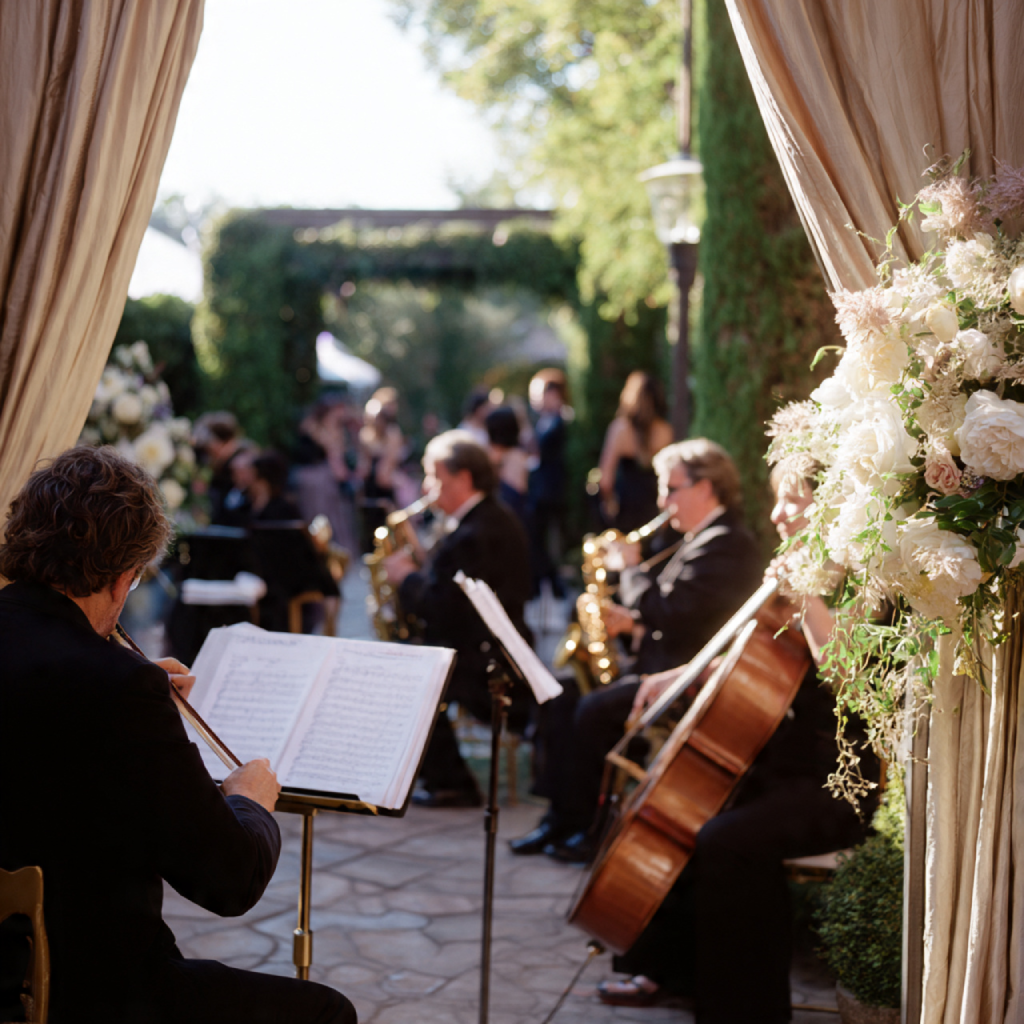 Live Musicians at the Entrance