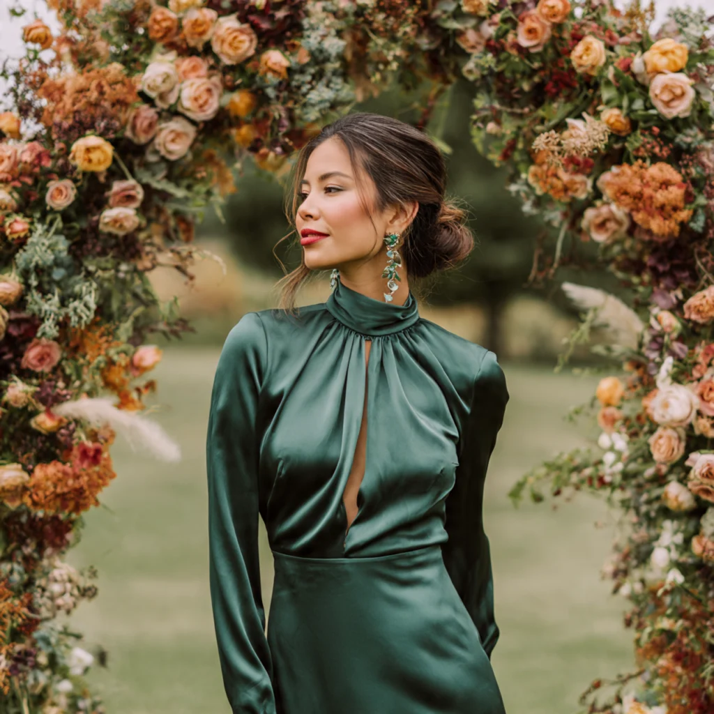 20 Stylish Guide on What to Wear to a Fall Wedding 58 Long-Sleeved Dresses