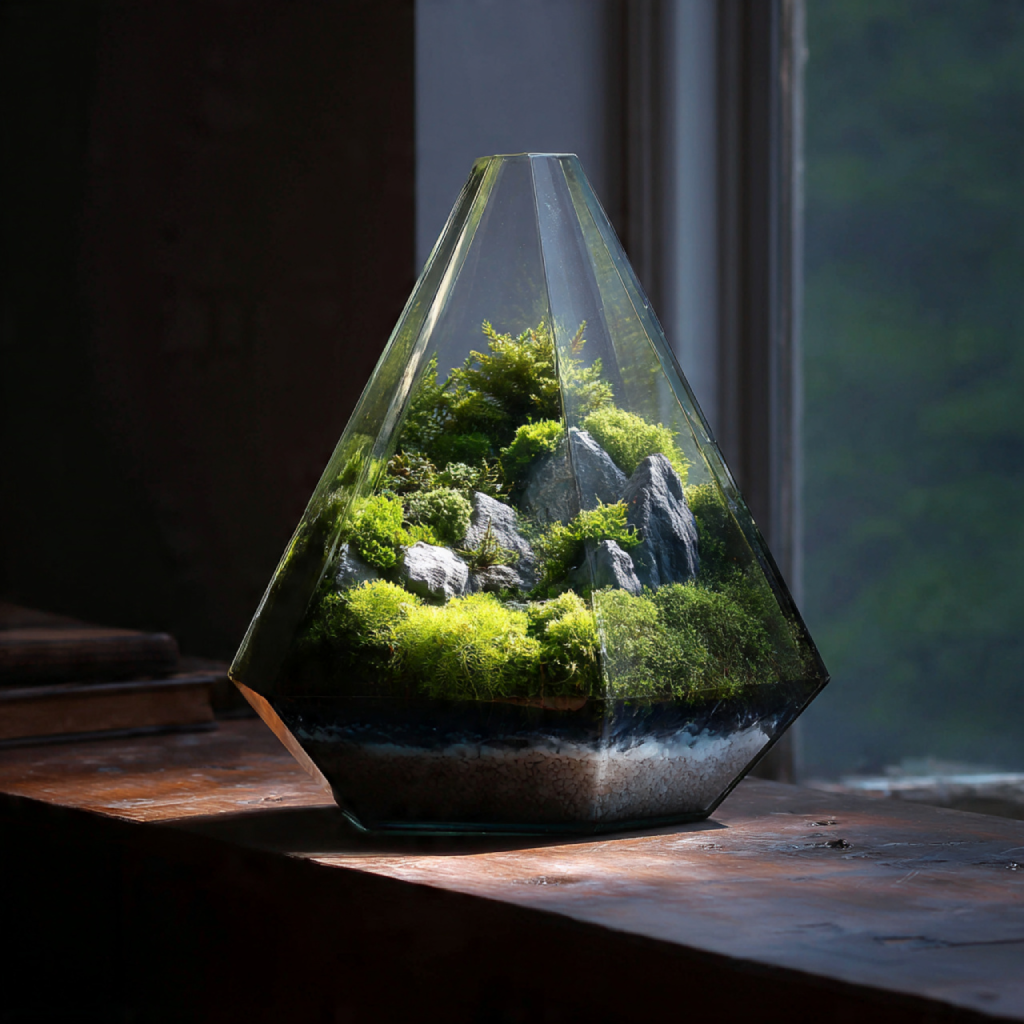 Minimalist Glass Terrarium