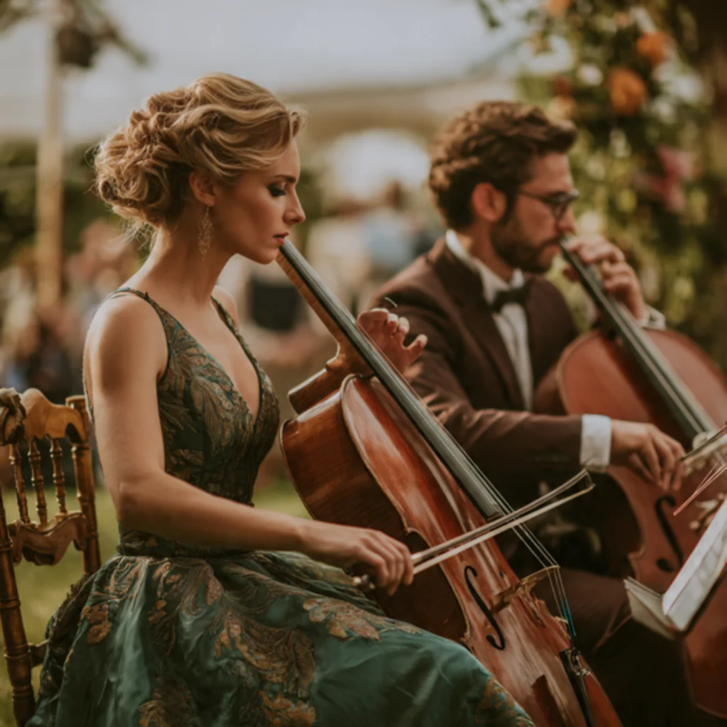 25 Green Gold Wedding Ideas for a Luxurious and Natural Celebration 23 Music and Ambiance