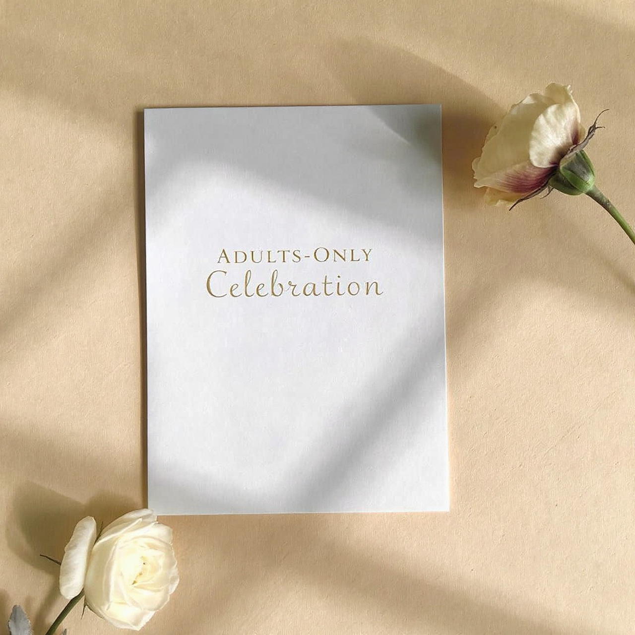 No Kids Wedding Invitation