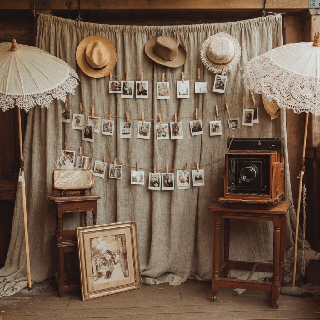 15 Romantic Vintage Wedding Ideas to Inspire Your Big Day 13 Old-Time Photo Booths