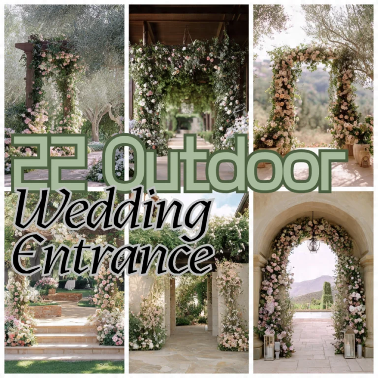 Outdoor Wedding Entrance