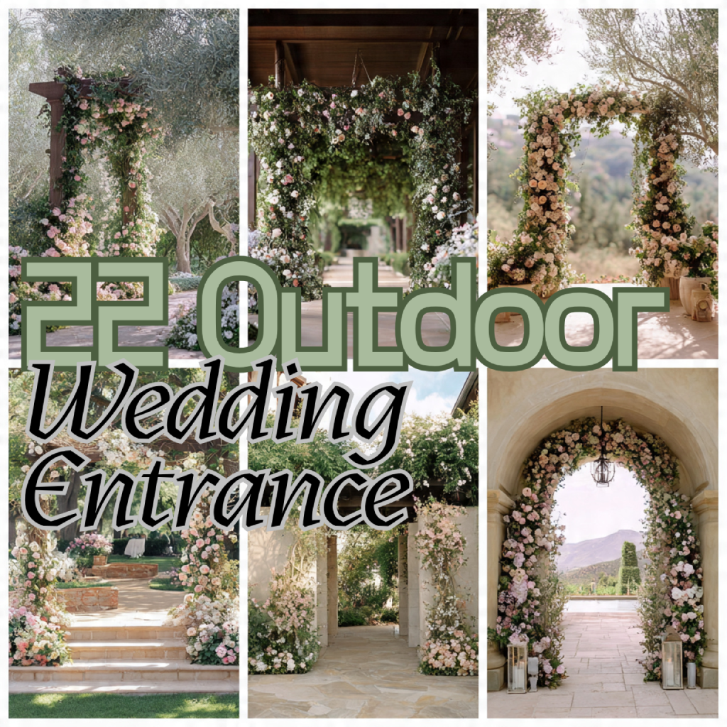 22 Magical Outdoor Wedding Entrance Concepts & Decor Guide 8 Outdoor Wedding Entrance