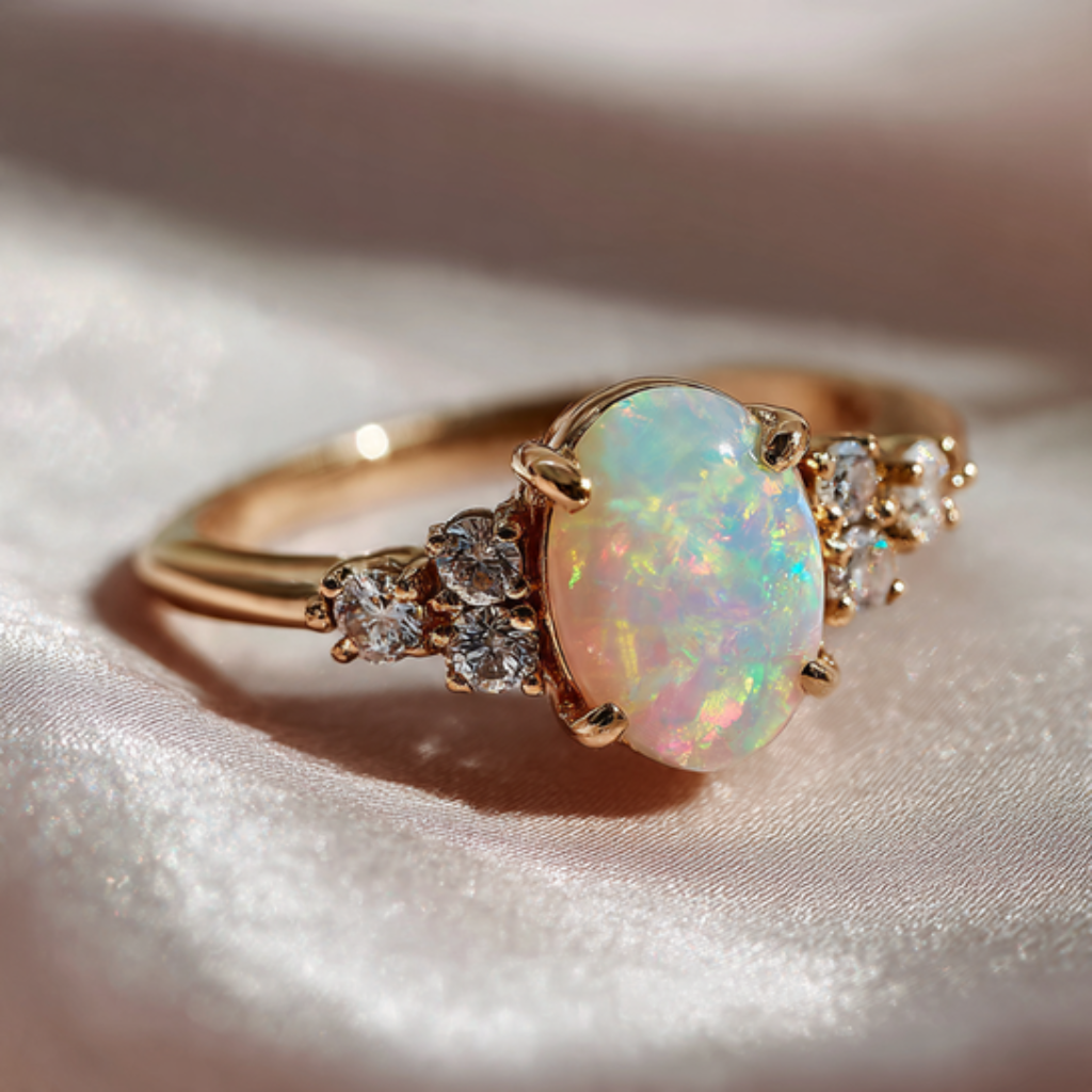 Pearl or Opal Center Accents