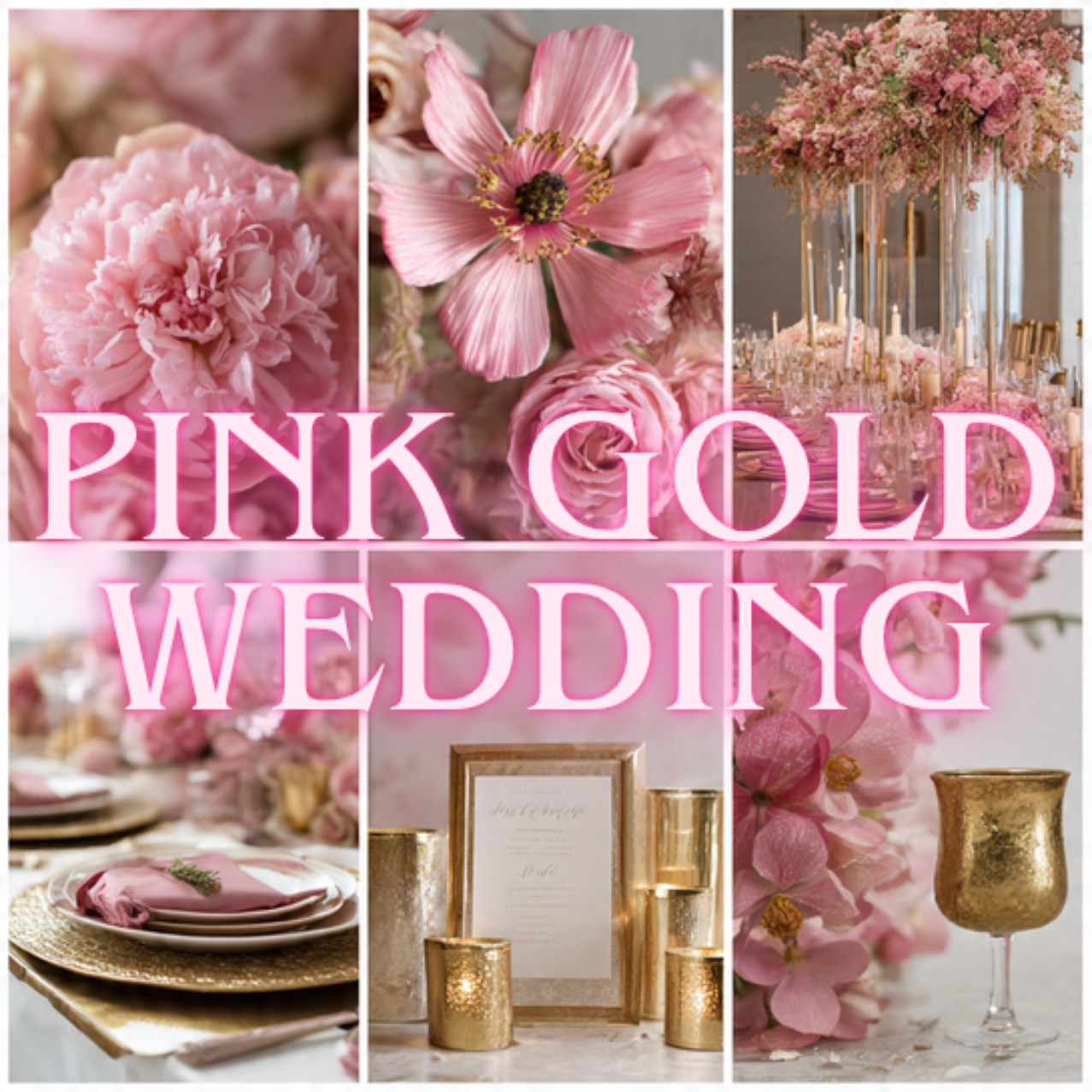 Pink Gold Wedding