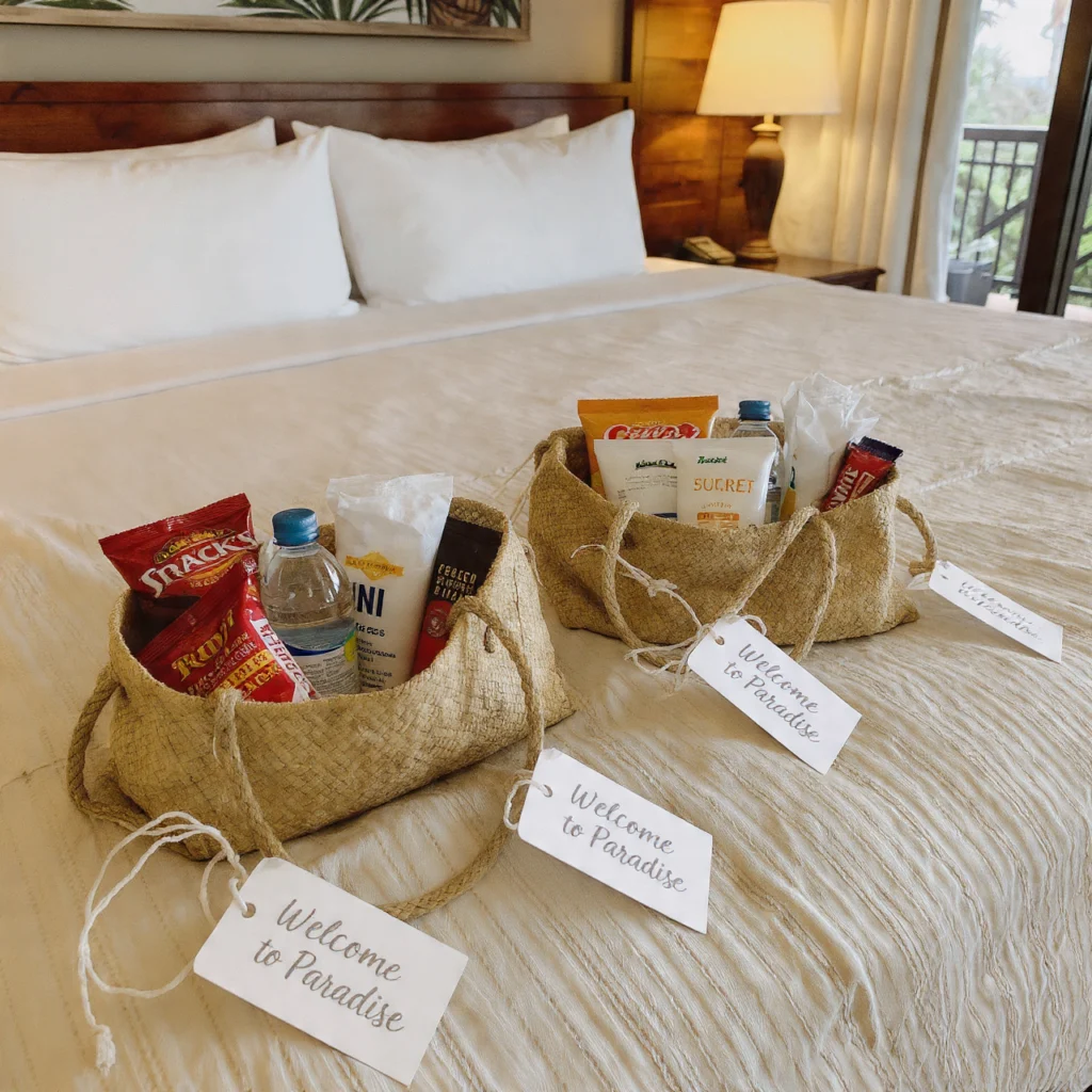 Planning modest welcome gifts