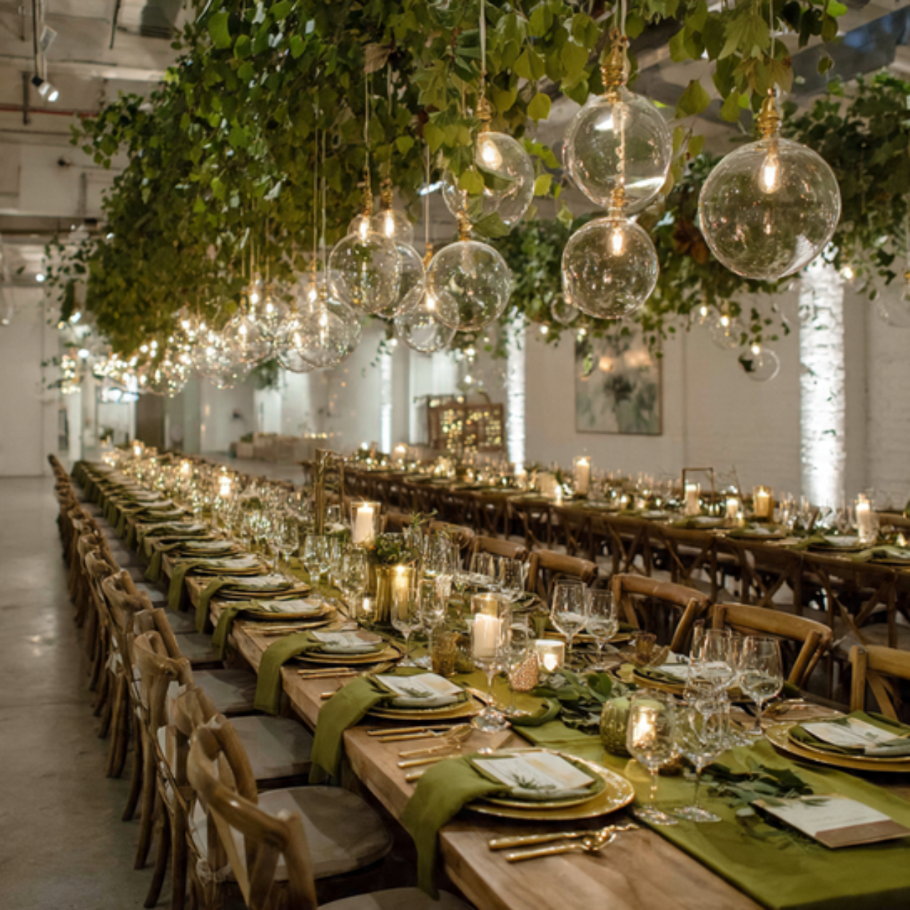 25 Green Gold Wedding Ideas for a Luxurious and Natural Celebration 13 Reception Styling for a Green Gold Wedding
