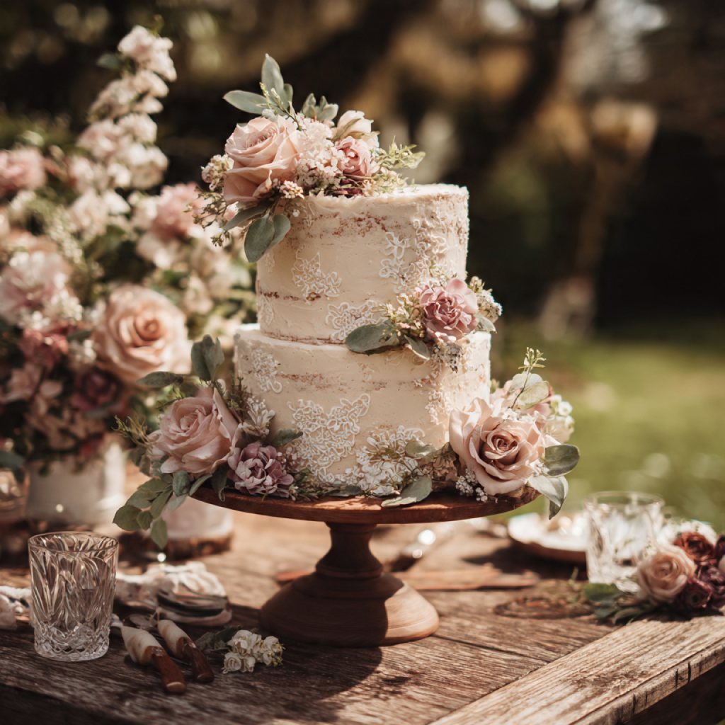 Rustic Cottage Lace Charm