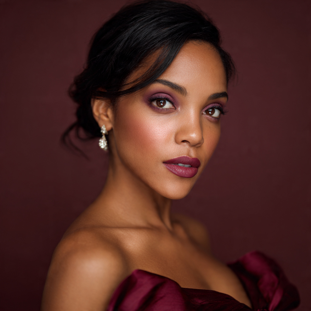 22 Bridesmaid Makeup Ideas for Every Wedding Style 18 Soft Plum Depth