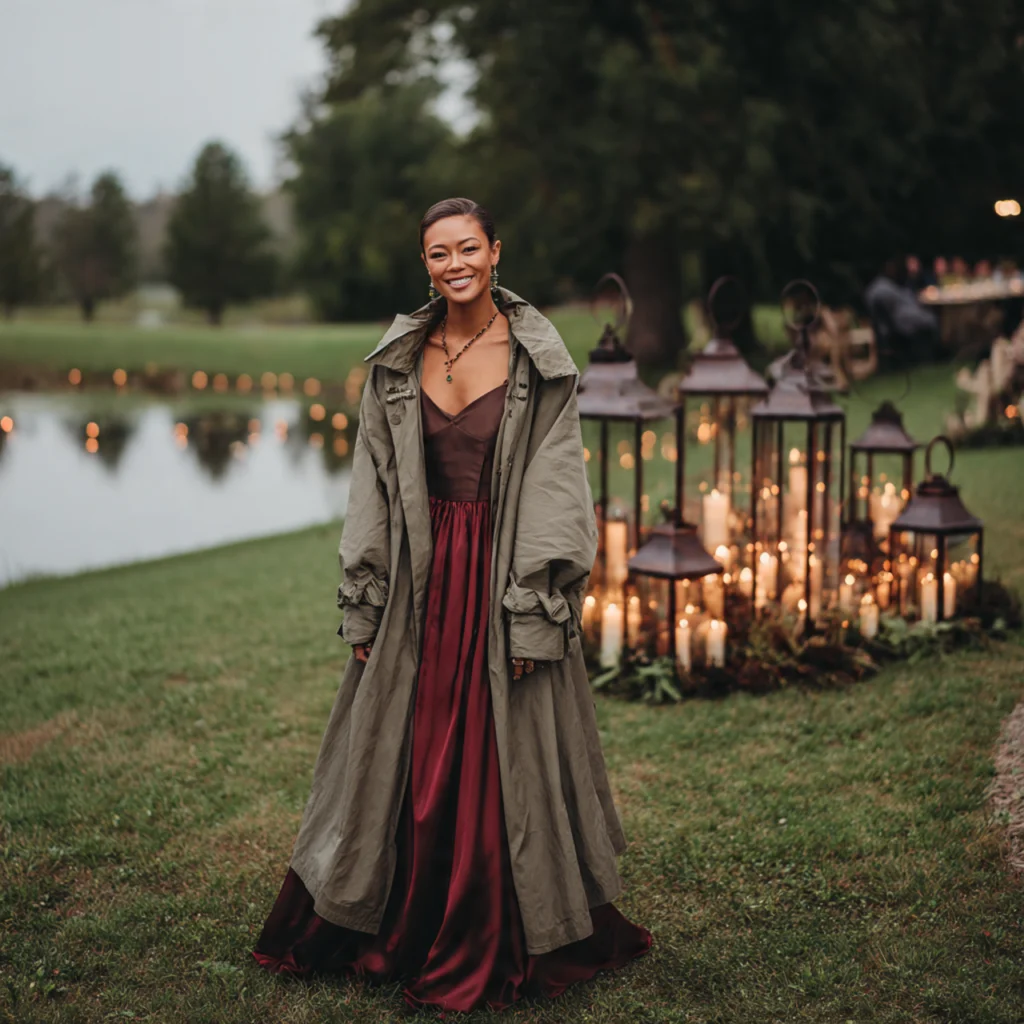 20 Stylish Guide on What to Wear to a Fall Wedding 45 Statement Outerwear