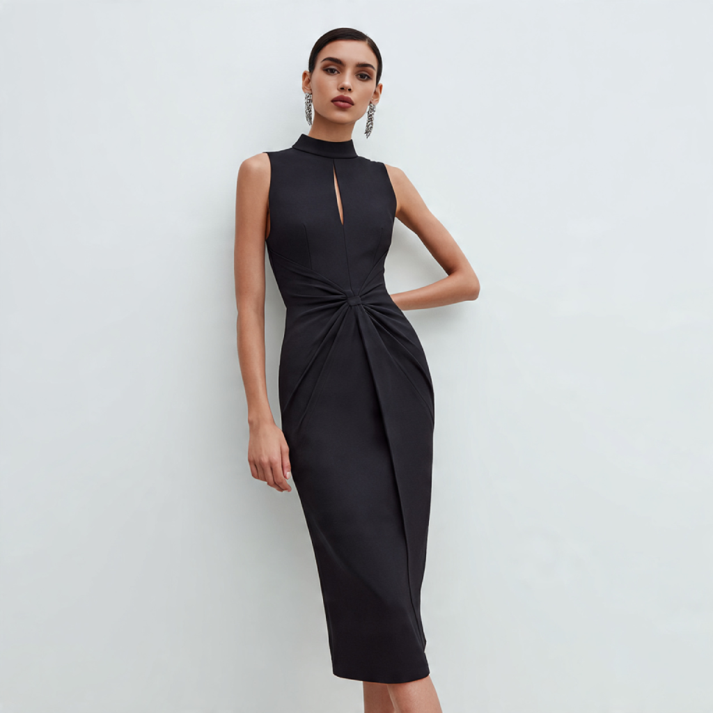 Structured Midi Dress