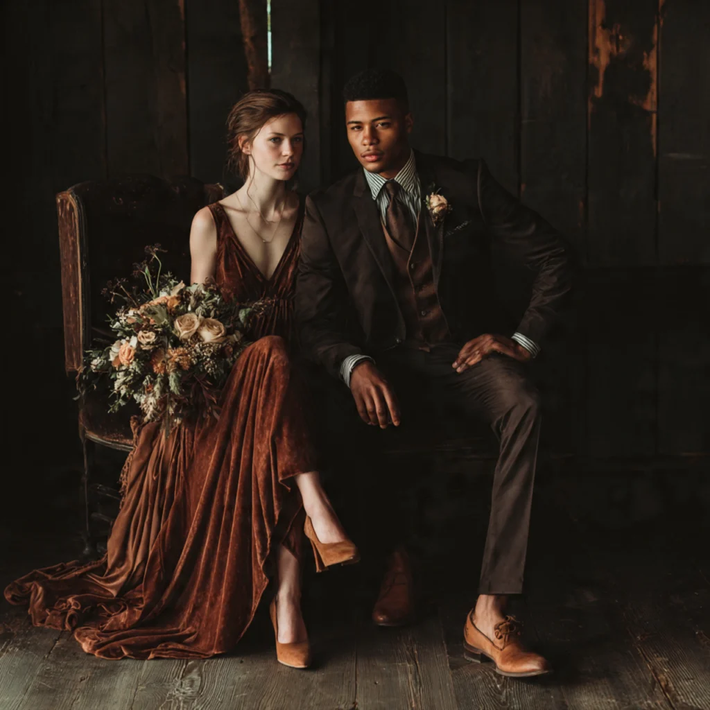 20 Stylish Guide on What to Wear to a Fall Wedding 50 Suede Accents