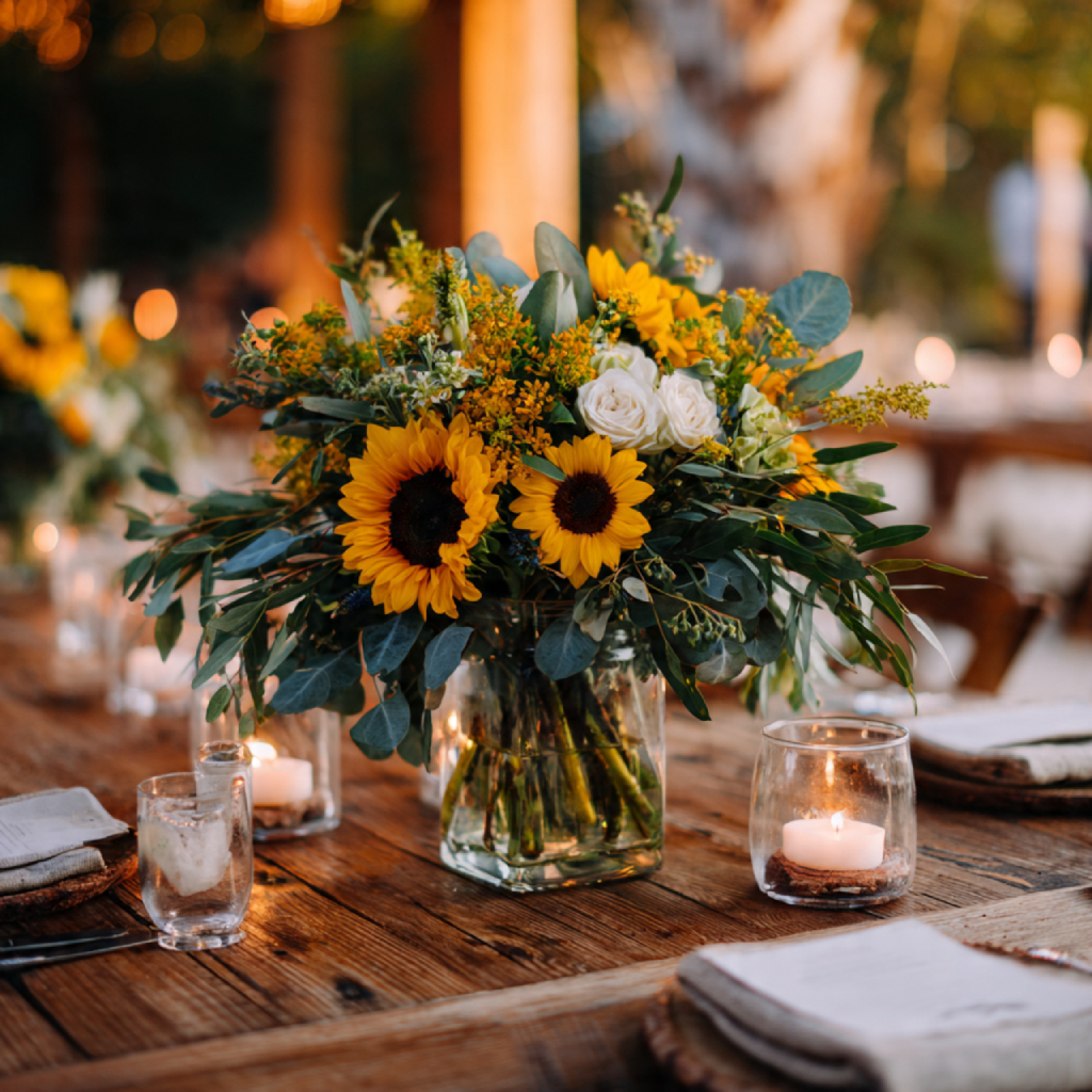 Sunflower Centerpieces