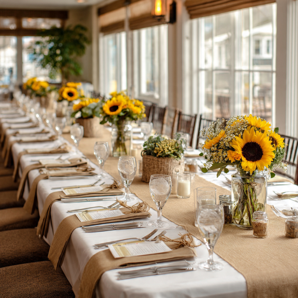 Sunflower Textures and Linens