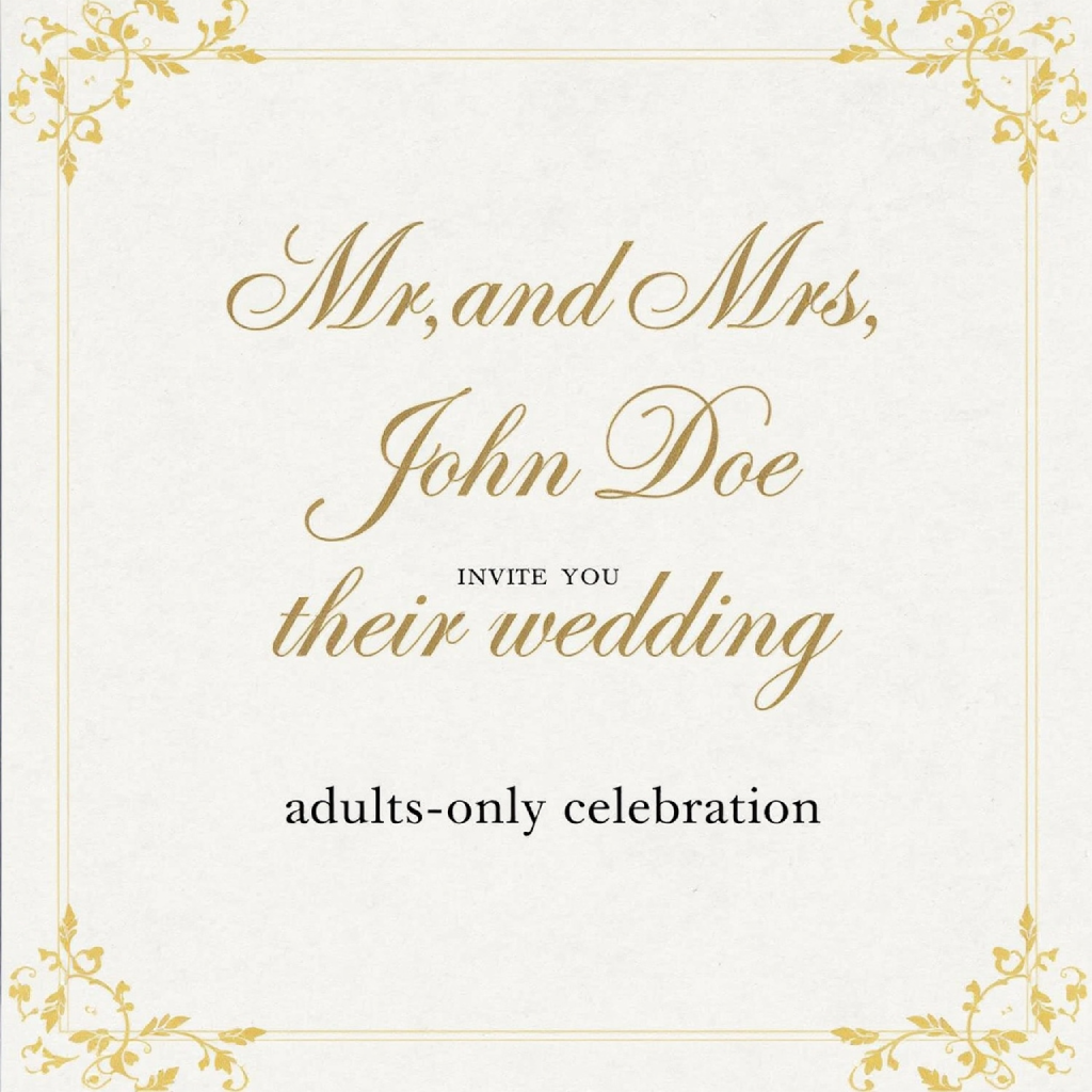 Use Formal Wording for Traditional Invites