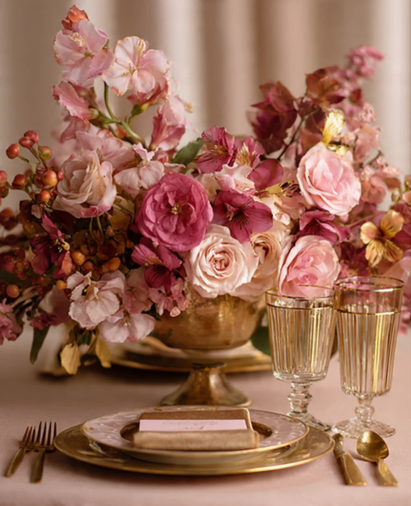 Use Metallic Dinnerware and Flatware