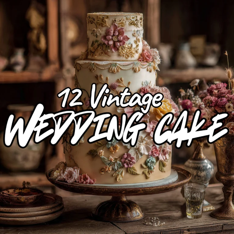 Vintage wedding cake