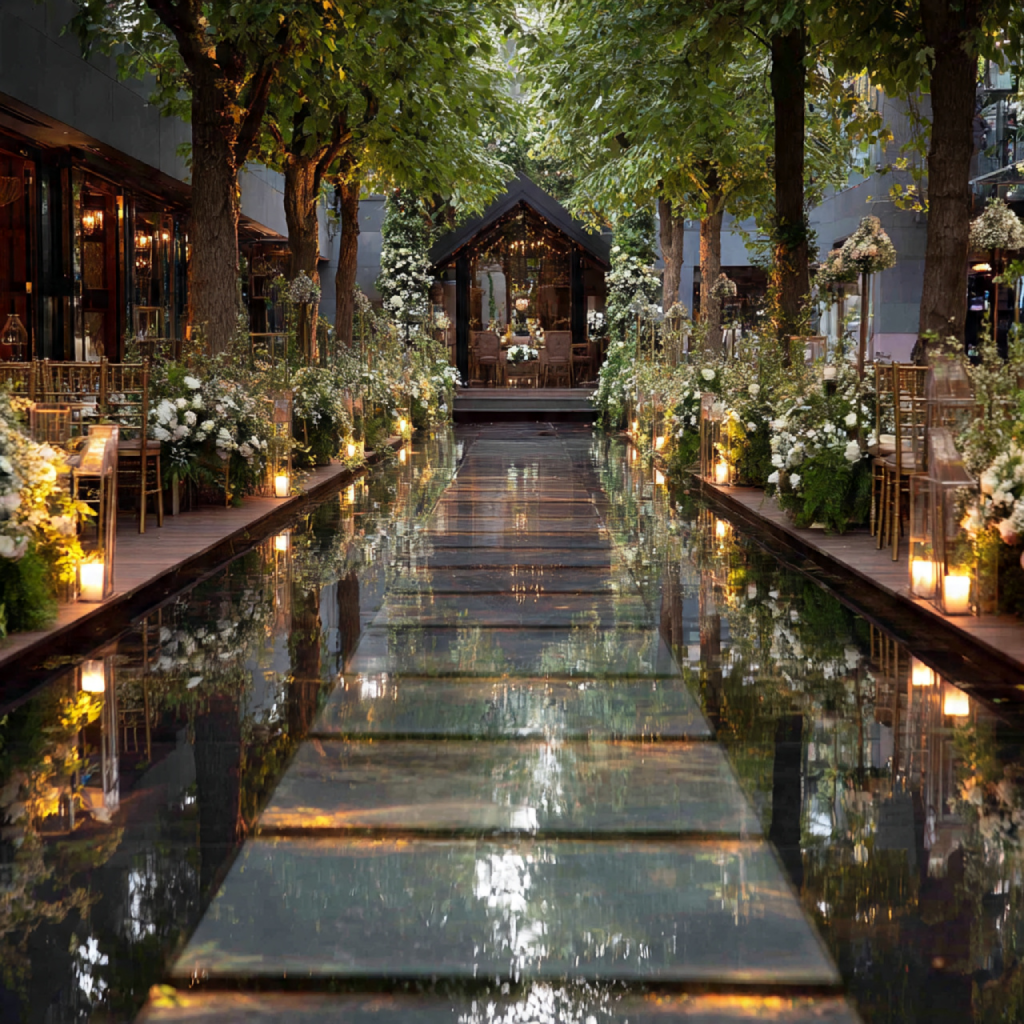 Water Pathway Reflection Entrance