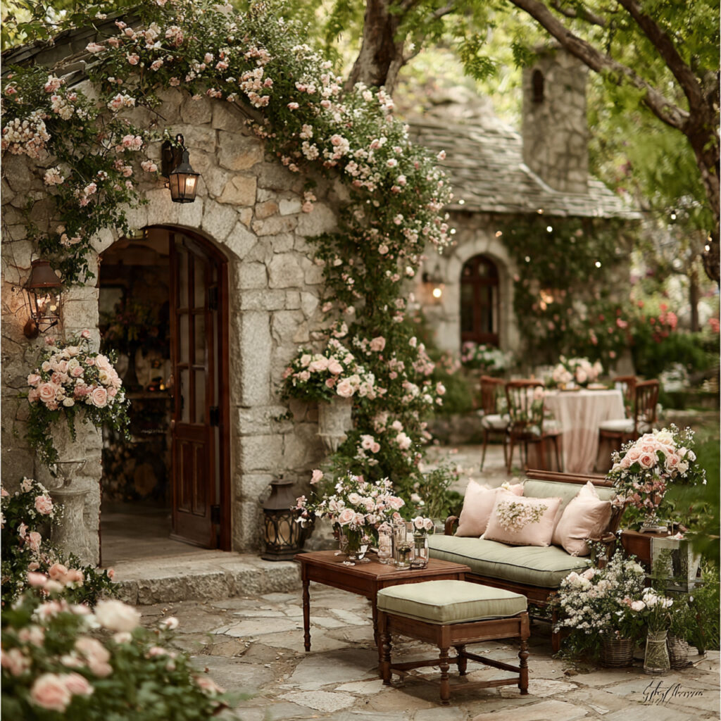 20 Dreamy Outdoor Wedding Ideas for Every Season & Style 13 charming cottage garden wedding climbing roses on