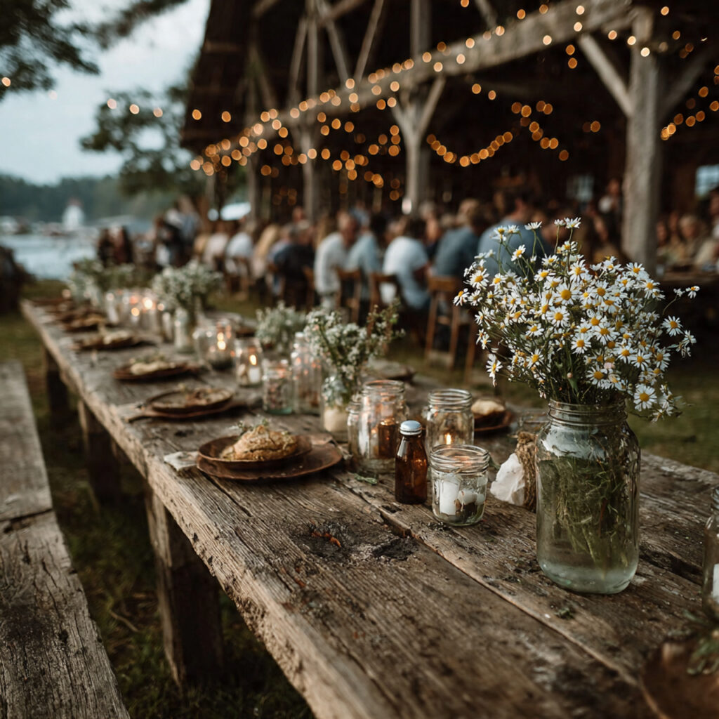 20 Dreamy Outdoor Wedding Ideas for Every Season & Style 8 farm wedding with barn reception open field