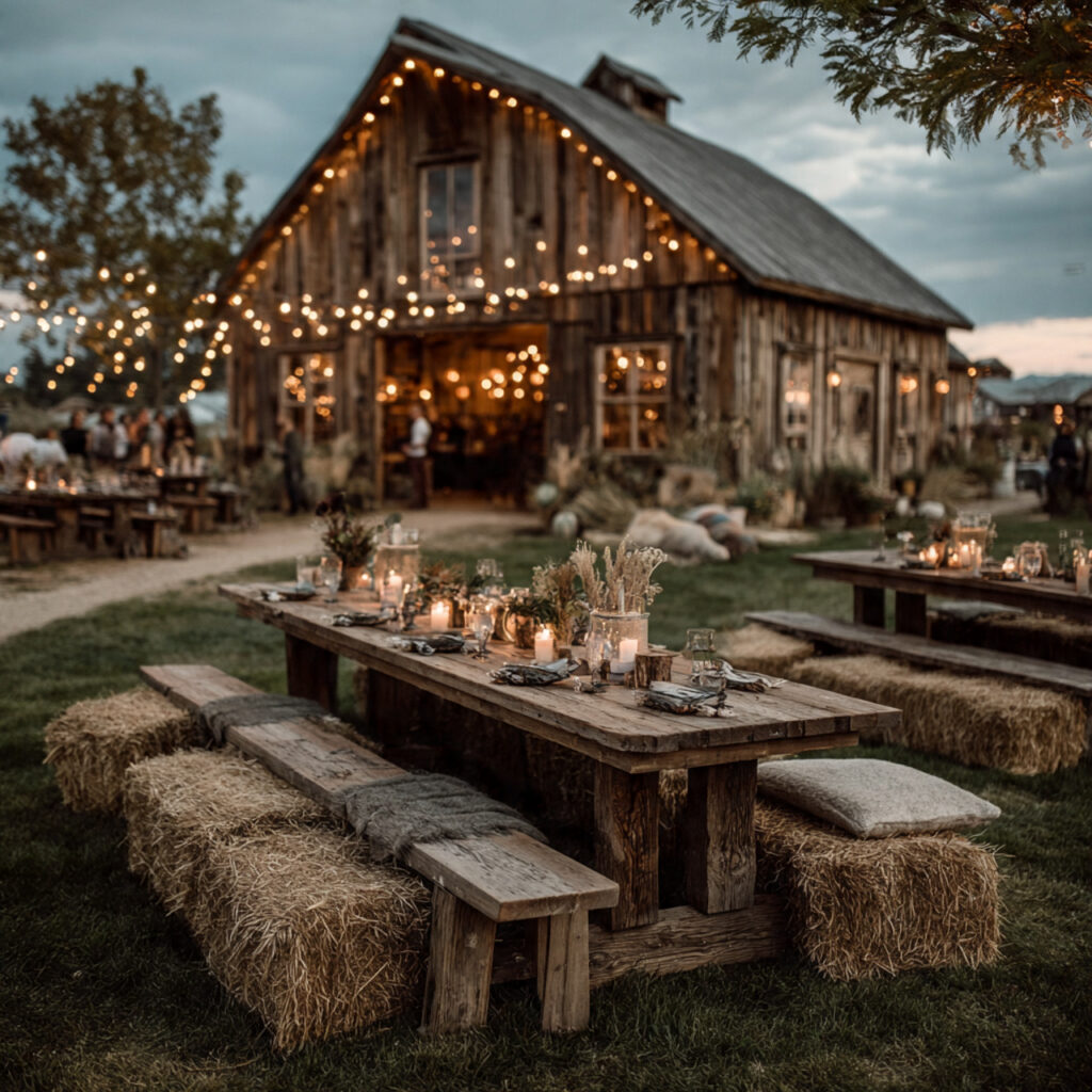 20 Dreamy Outdoor Wedding Ideas for Every Season & Style 6 rustic ranch wedding scene open fields wooden