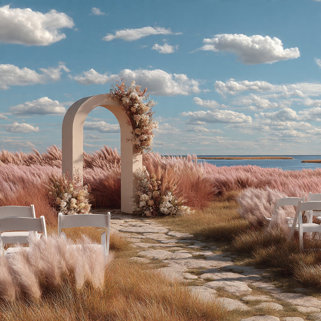 20 Dreamy Outdoor Wedding Ideas for Every Season & Style 12 wide open field wedding scene tall grass