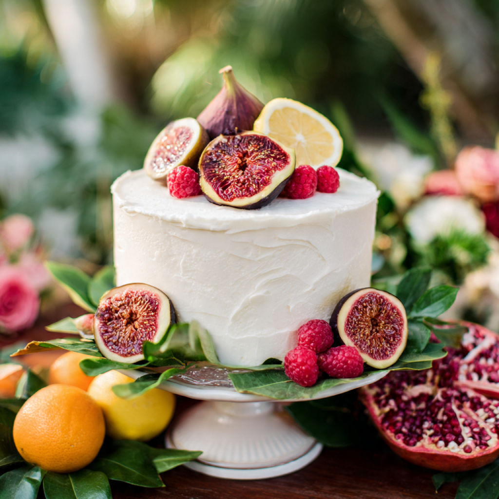 Bohemian Dried Flower Small Wedding Cakes