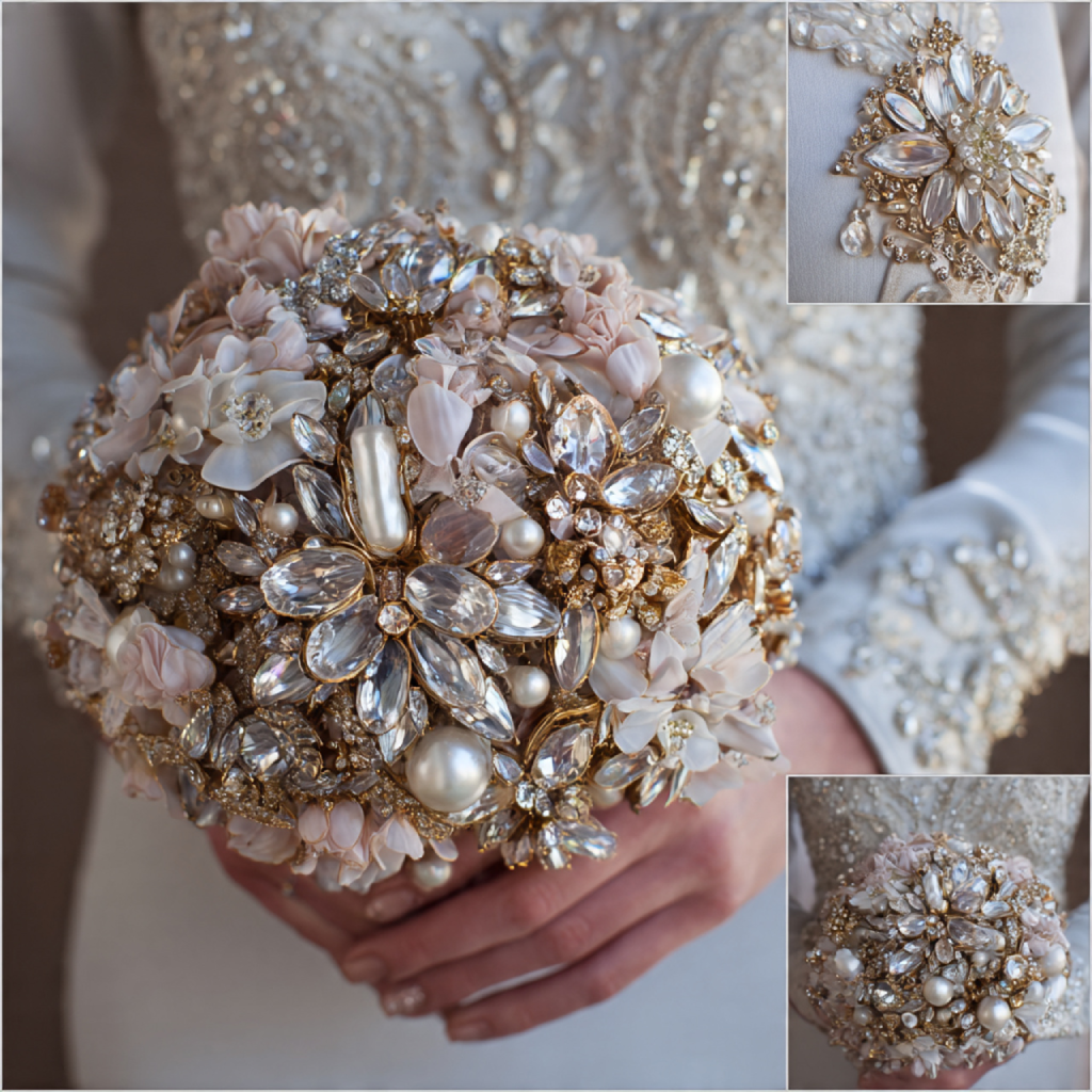 Brooch Bouquets for Vintage Glamour