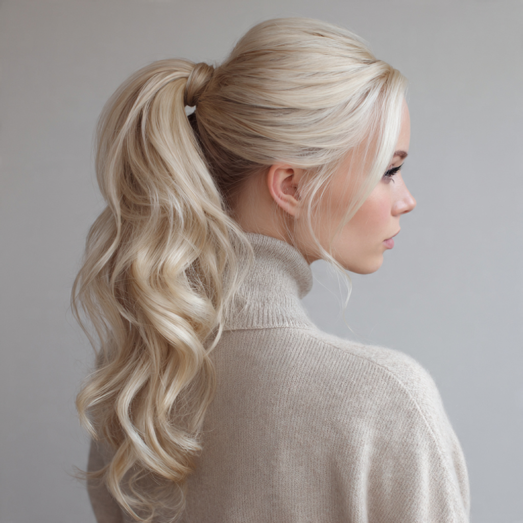 Classic Ponytail Backyard Wedding Hairstyle Ideas